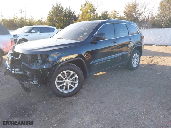 2021 Jeep Grand Cherokee Laredo X with VIN 1C4RJEAG9MC511837, listed as a IAAI auction lot 41386461 with 52,184 mi miles. Bid and sale history available at carsss.com. Image 17.