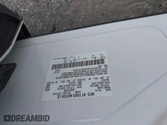 2016 Ford Edge SE with VIN 2FMPK3G94GBC63420, listed as a IAAI auction lot 42426794 with 98,651 mi miles and . Bid and sale history available at DreamBid. Image 9.