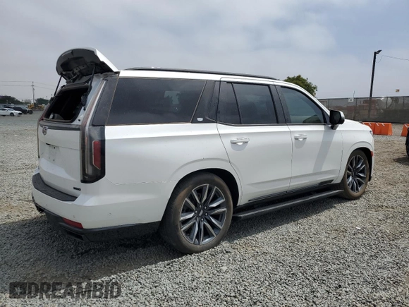 2022 Cadillac Escalade Sport Platinum with VIN 1GYS4GKL9NR192951, listed as a Copart auction lot 58551175 with Not provided miles and Salvage title. Bid and sale history available at DreamBid. Image 3.