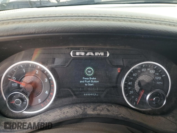 2024 Ram 2500 Laramie with VIN 3C6UR5FL9RG355268, listed as a Copart auction lot 50527165 with 33,207 mi miles and Salvage title. Bid and sale history available at DreamBid. Image 9.