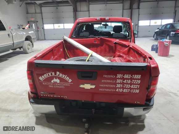 2010 Chevrolet Silverado 1500 LS with VIN 3GCRKREA4AG120565, listed as a Copart auction lot 46037345 with 201,375 mi miles and Salvage Title. Bid and sale history available at carsss.com. Image 6.