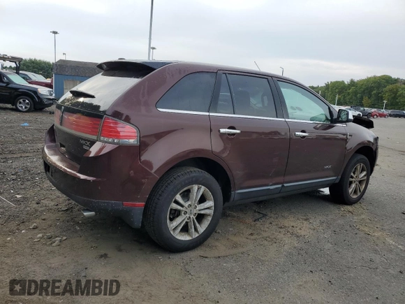 2010 Lincoln MKX with VIN 2LMDJ8JC9ABJ30736, listed as a Copart auction lot 71791594 with 116,083 mi miles and Salvage Title. Bid and sale history available at DreamBid. Image 3.