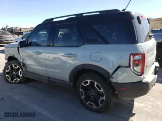 2021 Ford Bronco Sport Outer Banks with VIN 3FMCR9C69MRB40007, listed as a Copart auction lot 46859915 with 21,464 mi miles and Salvage Title. Bid and sale history available at carsss.com. Image 2.