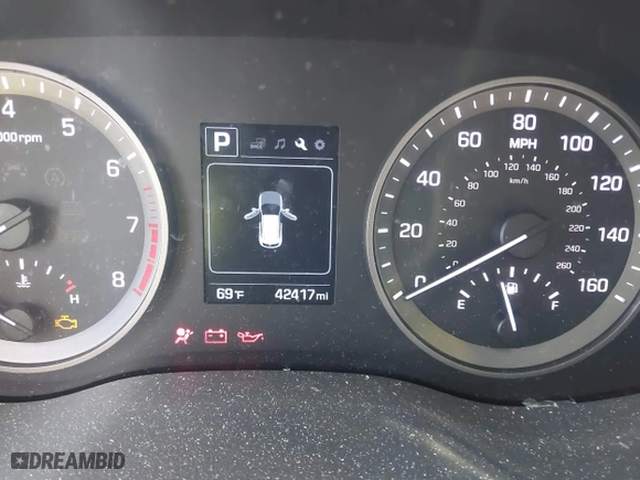 2016 Hyundai Tucson SE with VIN KM8J33A44GU209299, listed as a IAAI auction lot 41793611 with 42,417 mi miles. Bid and sale history available at carsss.com. Image 7.