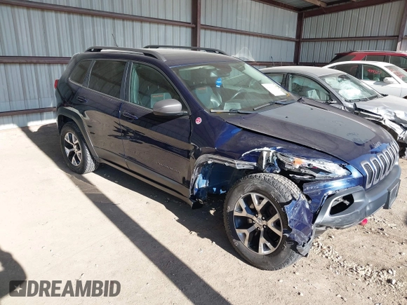 2015 Jeep Cherokee Trailhawk with VIN 1C4PJMBB1FW520649, listed as a IAAI auction lot 41991904 with 168,533 mi miles and . Bid and sale history available at DreamBid. Image 1.