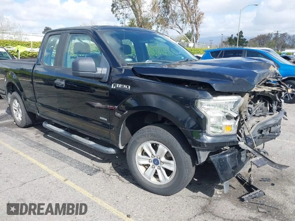 2017 Ford F-150 XL with VIN 1FTEX1CP3HKC18840, listed as a IAAI auction lot 41929464 with 1 mi miles. Bid and sale history available at carsss.com. Image 1.