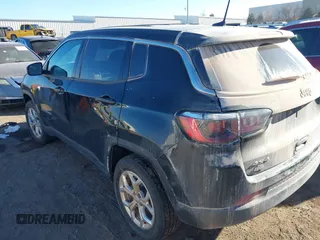 2024 Jeep Compass Sport with VIN 3C4NJDAN1RT126498, listed as a IAAI auction lot 41170375 with 12,466 mi miles and . Bid and sale history available at DreamBid. Image 3.