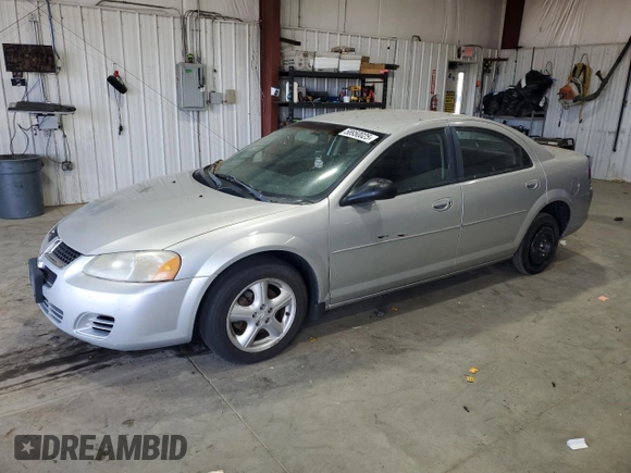 2005 Dodge Stratus z VIN 1B3EL46J55N689405, wystawiony jako Copart lot #58950025 z przebiegiem 150 574 mil mil oraz Tytuł czysty. Historia ofert i sprzedaży dostępna na DreamBid. Obrazek 1.