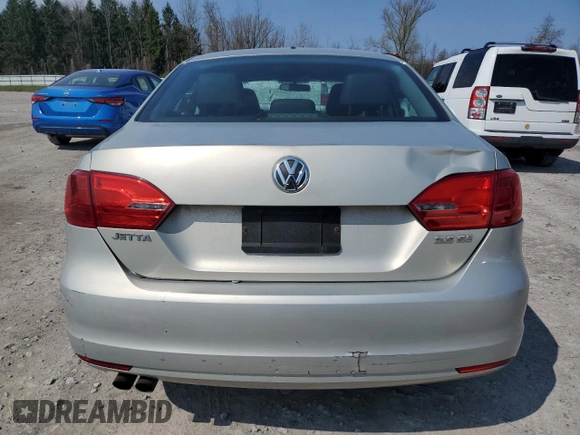 2011 Volkswagen Jetta Sedan SE w/Convenience & Sunroof PZEV with VIN 3VWDZ7AJ5BM308835, listed as a Copart auction lot 54054765 with 138,855 mi miles and Salvage Title. Bid and sale history available at carsss.com. Image 6.