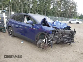 2022 Volkswagen ID.4 Pro S z VIN WVGGNPE26NP036269, wystawiony jako IAAI lot #42279904 z przebiegiem 43 959 mil mil oraz . Historia ofert i sprzedaży dostępna na DreamBid. Obrazek 1.
