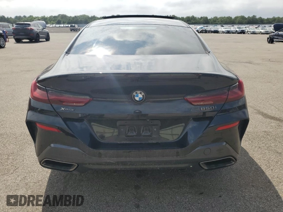 2020 BMW 8 Series M850i with VIN WBAGV8C07LBP48826, listed as a Copart auction lot 65445504 with 32,147 mi miles and Salvage title. Bid and sale history available at DreamBid. Image 6.