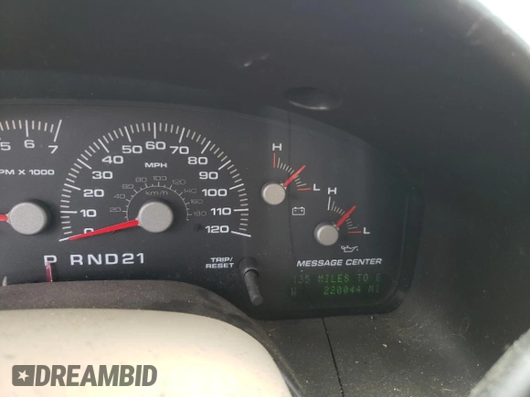 2004 Ford Expedition Eddie Bauer z VIN 1FMRU17W74LA68372, wystawiony jako Copart lot #56393515 z przebiegiem 220 044 mil mil oraz Szkoda całkowita • Salvage title. Historia ofert i sprzedaży dostępna na DreamBid. Obrazek 9.