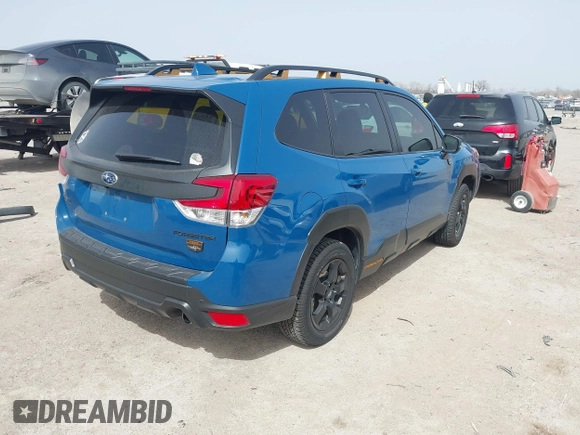 2023 Subaru Forester Wilderness with VIN JF2SKAMC2PH438173, listed as a IAAI auction lot 41751177 with 12,469 mi miles. Bid and sale history available at carsss.com. Image 4.