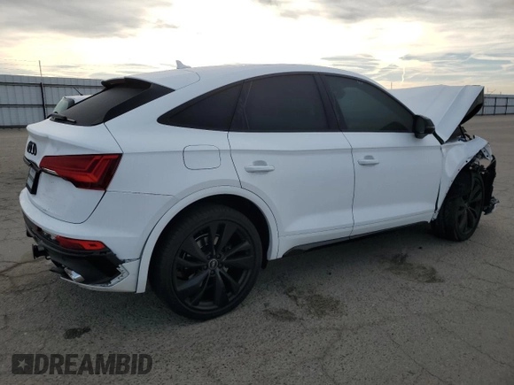 2023 Audi SQ5 Sportback Premium Plus с VIN WA124AFY1P2038636, выставлен на аукционе Copart как лот 43578025 с пробегом 27 257 миль миль и Списание • Salvage title. История ставок и продаж доступна на DreamBid. Изображение 3.