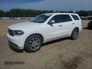 2017 Dodge Durango Citadel Anodized Platinum z VIN 1C4SDJET9HC664894, wystawiony jako Copart lot #64462085 z przebiegiem 91 105 mil mil oraz Szkoda całkowita • Salvage title. Historia ofert i sprzedaży dostępna na DreamBid. Obrazek 1.
