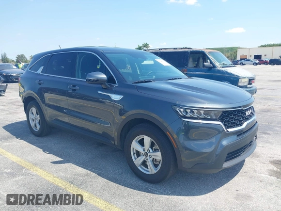 2023 Kia Sorento LX with VIN 5XYRG4LC4PG218835, listed as a IAAI auction lot 42048732 with 25,143 mi miles and . Bid and sale history available at DreamBid. Image 1.