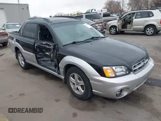 2003 Subaru Baja with VIN 4S4BT61C136103128, listed as a IAAI auction lot 41728235 with 163,776 mi miles and . Bid and sale history available at DreamBid. Image 1.