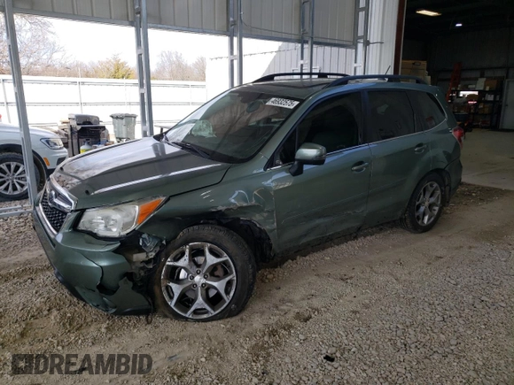 2015 Subaru Forester Touring with VIN JF2SJAWC2FH492247, listed as a Copart auction lot 46932575 with 116,077 mi miles and Salvage title. Bid and sale history available at DreamBid. Image 1.