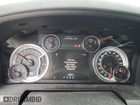 2016 Ram 1500 Big Horn with VIN 1C6RR6LT9GS127860, listed as a Copart auction lot 45790085 with 94,963 mi miles and Salvage Title. Bid and sale history available at carsss.com. Image 9.