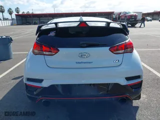 2019 Hyundai Veloster N with VIN KMHT36AH6KU001916, listed as a IAAI auction lot 41577775 with 77,471 mi miles. Bid and sale history available at carsss.com. Image 16.