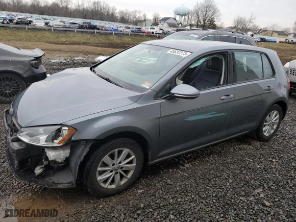 2015 Volkswagen Golf TSI S with VIN 3VW217AU2FM011505, listed as a Copart auction lot 45637273 with 35,884 mi miles. Bid and sale history available at carsss.com. Image 1.