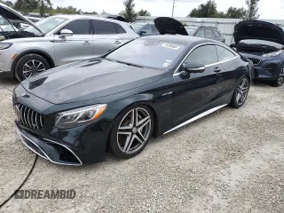 2018 Mercedes-Benz S 63 AMG with VIN WDDXJ8JB4JA034163, listed as a Copart auction lot 74268564 with Not Provided miles and Salvage Title. Bid and sale history available at DreamBid. Image 1.
