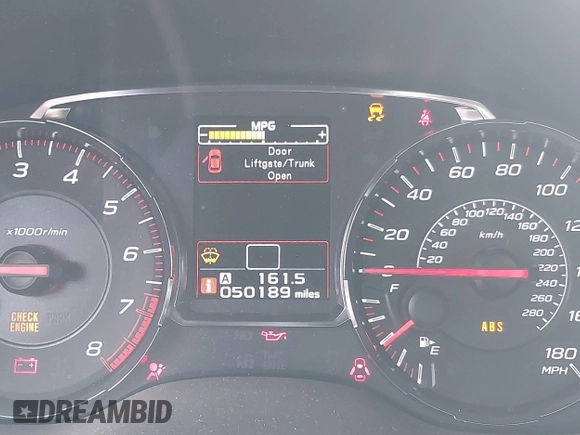 2018 Subaru WRX Premium with VIN JF1VA1B65J9828218, listed as a IAAI auction lot 40550359 with 50,189 mi miles. Bid and sale history available at carsss.com. Image 15.