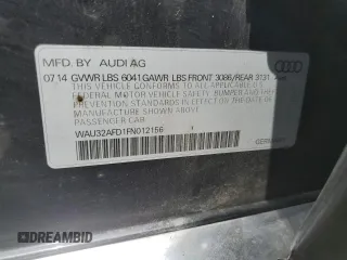 2015 Audi A8 4.0T z VIN WAU32AFD1FN012156, wystawiony jako Copart lot #52759185 z przebiegiem 117 498 mil mil oraz Szkody całkowita. Historia ofert i sprzedaży dostępna na DreamBid. Obrazek 12.