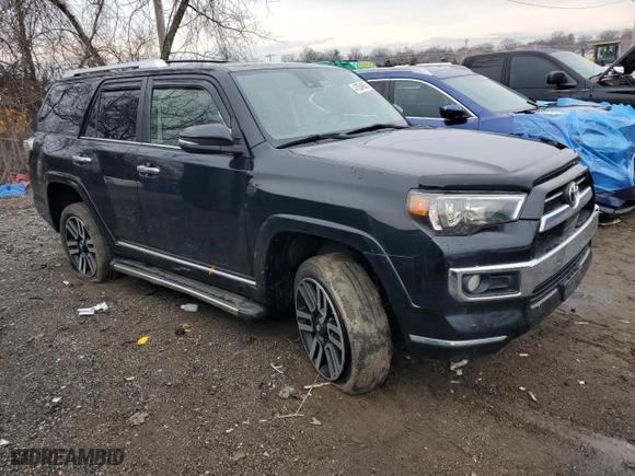 2020 Toyota 4Runner SR5 with VIN JTEBU5JR3L5803752, listed as a Copart auction lot 47054955 with 112,700 mi miles and Salvage Title. Bid and sale history available at carsss.com. Image 4.