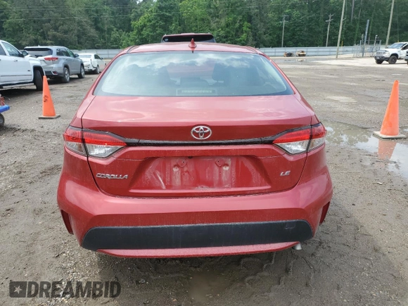 2020 Toyota Corolla LE with VIN JTDEPRAE5LJ043022, listed as a Copart auction lot 54337805 with 84,671 mi miles and Salvage Title. Bid and sale history available at carsss.com. Image 6.