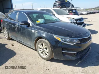 2018 Kia Optima LX with VIN 5XXGT4L36JG179342, listed as a IAAI auction lot 41794368 with 120,649 mi miles. Bid and sale history available at carsss.com. Image 1.