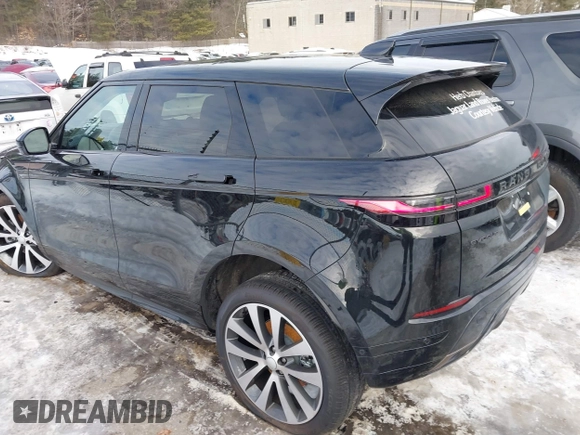 2025 Land Rover Range Rover Evoque Dynamic SE with VIN SALZL2FX5SH265606, listed as a IAAI auction lot 41598302 with 696 mi miles. Bid and sale history available at carsss.com. Image 14.