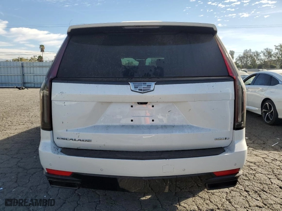 2021 Cadillac Escalade Sport Platinum with VIN 1GYS4GKT5MR434326, listed as a Copart auction lot 77497474 with 8,658 mi miles and Salvage Title. Bid and sale history available at carsss.com. Image 6.