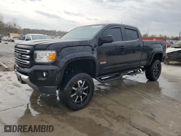 2015 GMC Canyon 4WD SLE with VIN 1GTG6BE30F1185696, listed as a Copart auction lot 51091255 with 173,322 mi miles and Salvage Title. Bid and sale history available at carsss.com. Image 1.