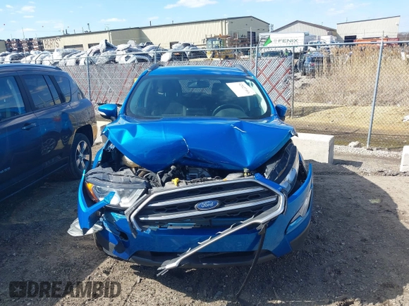 2020 Ford EcoSport SE with VIN MAJ3S2GEXLC325834, listed as a IAAI auction lot 42027101 with 56,009 mi miles and . Bid and sale history available at DreamBid. Image 12.