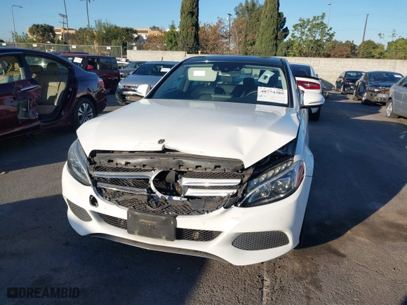 2015 Mercedes-Benz C-Class C 300 with VIN 55SWF4JB3FU074019, listed as a IAAI auction lot 40774389 with 104,091 mi miles. Bid and sale history available at carsss.com. Image 12.