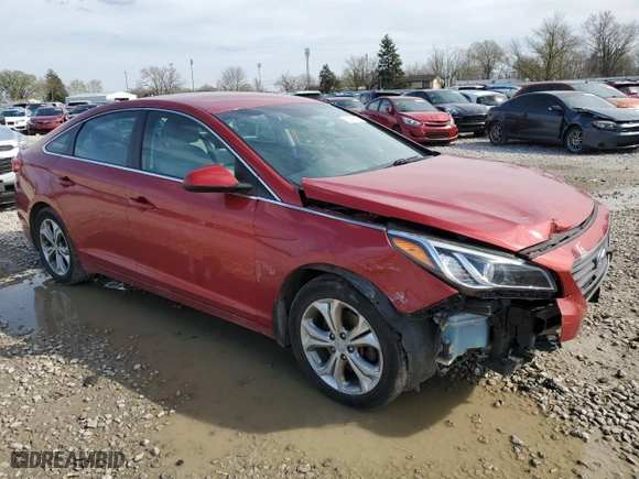 2017 Hyundai Sonata SE with VIN 5NPE24AF1HH526002, listed as a Copart auction lot 52179505 with 95,020 mi miles and Salvage Title. Bid and sale history available at carsss.com. Image 4.