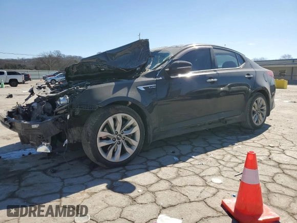 2015 Kia Optima SX Turbo with VIN 5XXGR4A61FG505020, listed as a Copart auction lot 46655565 with 56,939 mi miles and Clean Title. Bid and sale history available at carsss.com. Image 1.