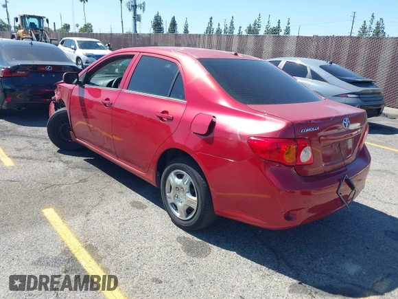 2009 Toyota Corolla with VIN 2T1BU40E69C171984, listed as a IAAI auction lot 41980481 with 195,987 mi miles. Bid and sale history available at carsss.com. Image 3.