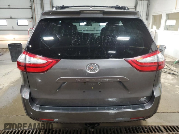 2019 Toyota Sienna LE with VIN 5TDJZ3DC3KS212181, listed as a Copart auction lot 42812395 with 110,974 mi miles and Salvage Title. Bid and sale history available at carsss.com. Image 6.
