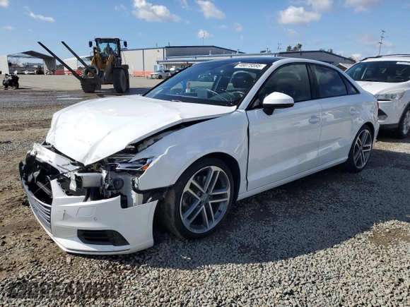 2020 Audi A3 Sedan Premium with VIN WAUAUGFF7LA102016, listed as a Copart auction lot 48075595 with 28,961 mi miles and Salvage Title. Bid and sale history available at carsss.com. Image 1.