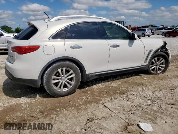 2014 Infiniti QX70 z VIN JN8CS1MU7EM450565, wystawiony jako Copart lot #55931325 z przebiegiem 159 813 mil mil oraz Szkoda całkowita • Salvage title. Historia ofert i sprzedaży dostępna na DreamBid. Obrazek 3.