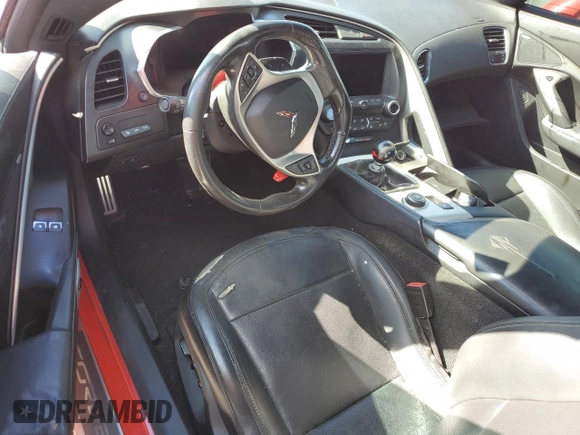 2016 Chevrolet Corvette 2LT with VIN 1G1YC2D7XG5117958, listed as a Copart auction lot 77501224 with 0 mi miles and Salvage Title. Bid and sale history available at carsss.com. Image 8.