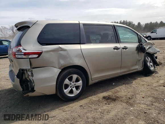 2016 Toyota Sienna L с VIN 5TDZK3DC9GS722856, выставлен на аукционе Copart как лот 50233395 с пробегом 89 225 миль миль и Списание • Salvage title. История ставок и продаж доступна на DreamBid. Изображение 3.