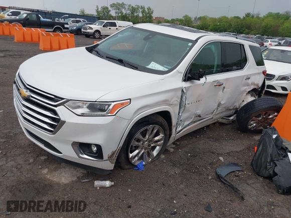 2018 Chevrolet Traverse High Country with VIN 1GNEVKKW4JJ133786, listed as a IAAI auction lot 42076685 with 167,787 mi miles and . Bid and sale history available at DreamBid. Image 2.