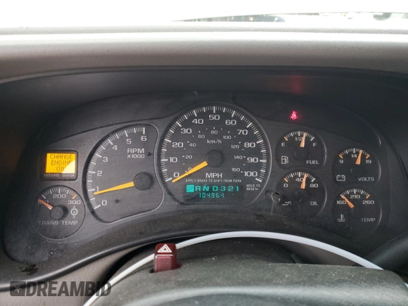 2000 Chevrolet Silverado 2500 LT with VIN 1GCGK29U0YE159920, listed as a Copart auction lot 53829755 with 104,964 mi miles and Clean Title. Bid and sale history available at carsss.com. Image 9.