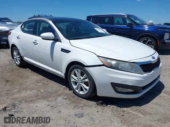2013 Kia Optima EX with VIN 5XXGN4A7XDG168834, listed as a IAAI auction lot 42515149 with 196,732 mi miles and . Bid and sale history available at DreamBid. Image 1.