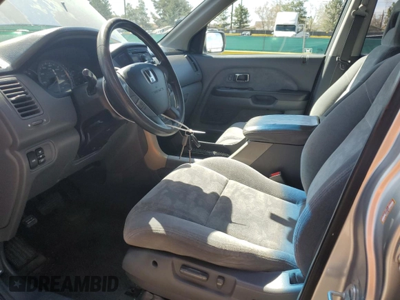 2005 Honda Pilot EX with VIN 5FNYF18445B052433, listed as a Copart auction lot 53130275 with 209,053 mi miles and Salvage Title. Bid and sale history available at carsss.com. Image 7.