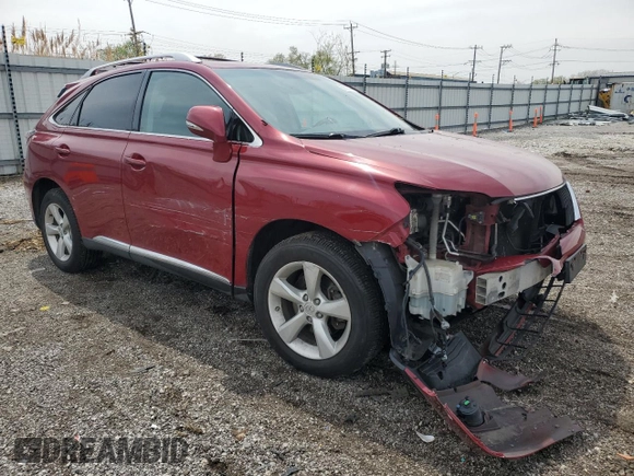 2011 Lexus RX 350 with VIN 2T2BK1BA3BC096841, listed as a Copart auction lot 55532455 with 77,644 mi miles and Salvage title. Bid and sale history available at DreamBid. Image 4.