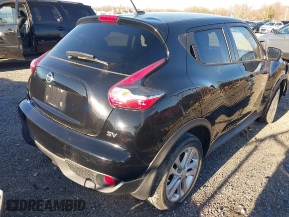 2015 Nissan Juke S with VIN JN8AF5MR8FT506101, listed as a IAAI auction lot 41821545 with 82,385 mi miles. Bid and sale history available at carsss.com. Image 4.